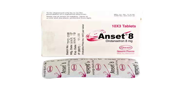 Anset 8mg Tablet