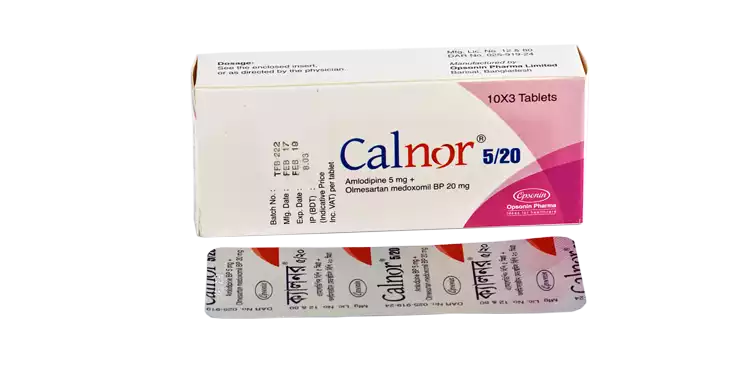 Calnor 5/20mg Tablet