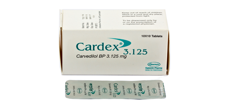 Cardex 3.125mg Tablet