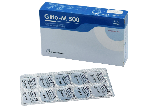 Glifo M 5/500 (30 Pcs) 5 mg+500 mg
