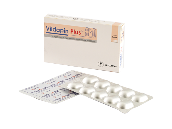 Vildapin Plus 850mg Tablet