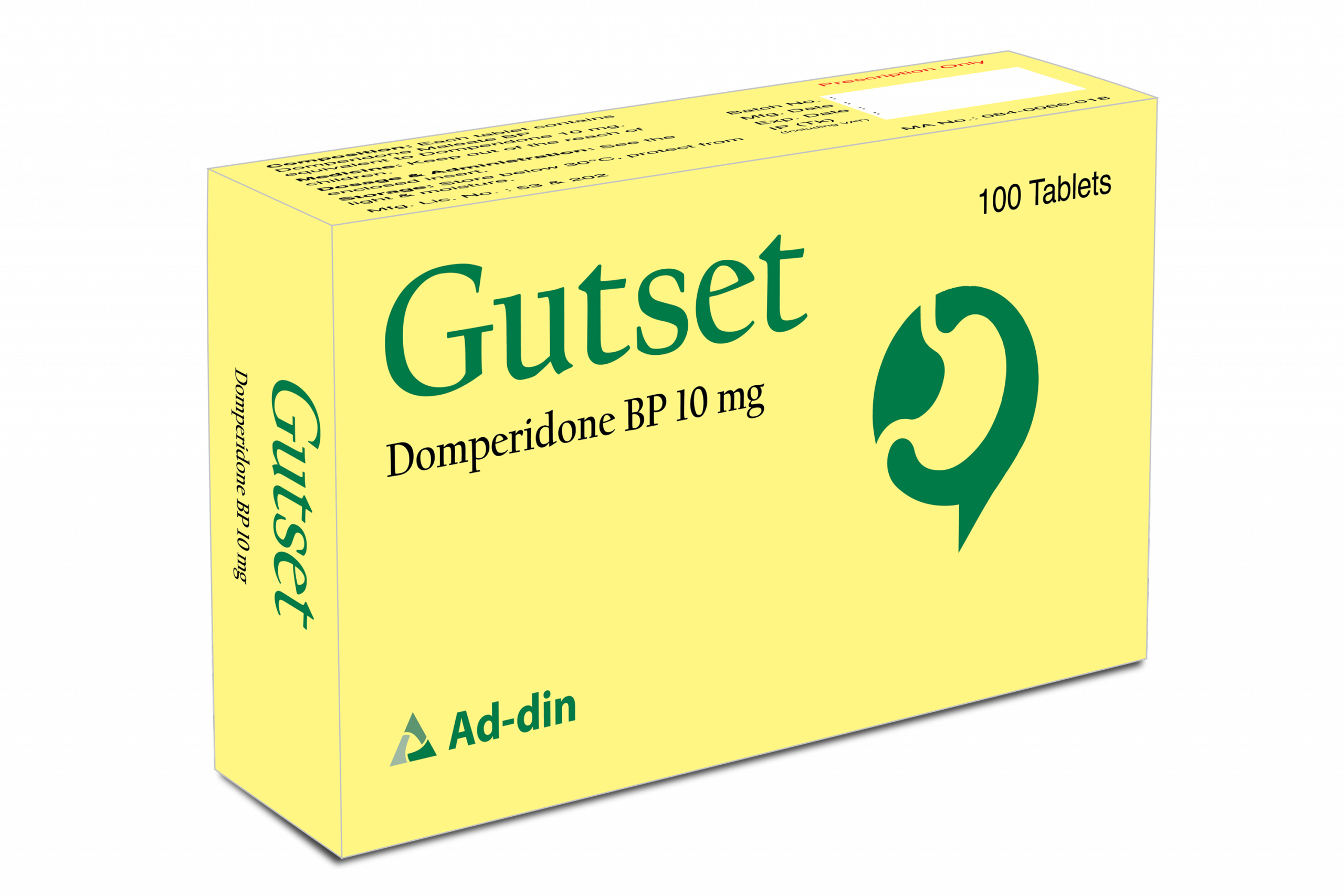 Gutset 10 (100 Pcs) 10 mg