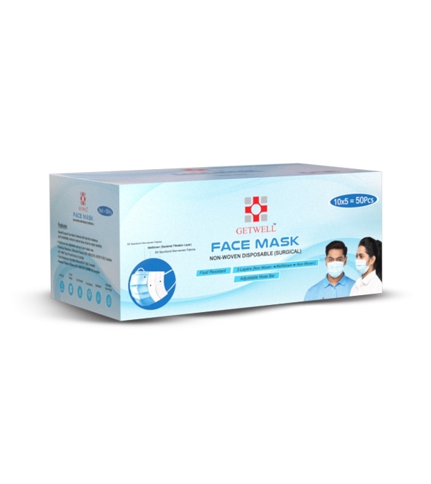 Face Mask (Blue) Get Well (50 Pcs)