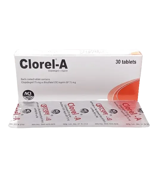 Clorel A 75mg+75mg (30 Pcs)